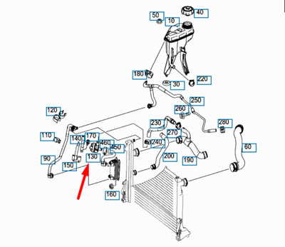 Помпа (насос охлаждающей жидкости дополнительный) (вид 6) Помпа (насос охлаждающей жидкости дополнительный) (фото, вид 6)