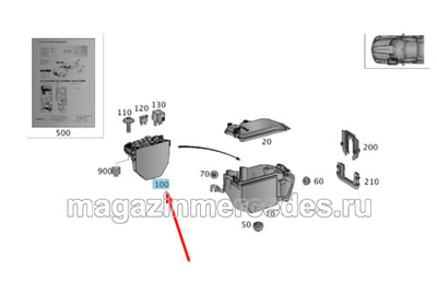 Блок SAM передний по замене номера на A231900770764 (вид 3) Блок SAM передний по замене номера на A231900770764 (фото, вид 3)