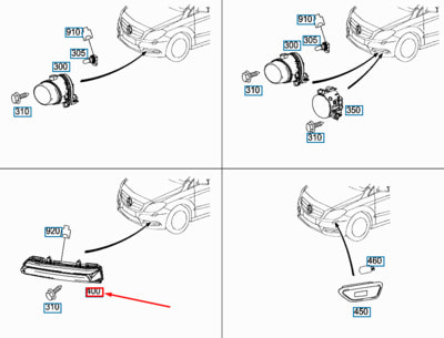 ���� ��������������� ����� ��� Mercedes B class W246 ��������� ������ A0999067901 (����, ��� 1)