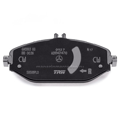 Колодки тормозные передние для Мерседес (вид 8) Колодки тормозные передние для Мерседес (фото, вид 8)
