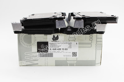 Колодки тормозные передние для Mercedes (вид 6) Колодки тормозные передние для Mercedes (фото, вид 6)