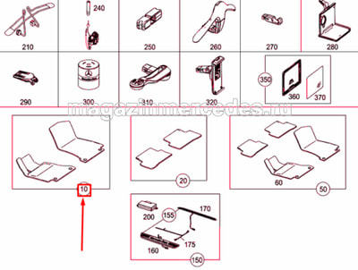 Коврики салона для Mercedes C class W205 Резиновые Черные по замене A20568020489G33 (вид 11) Коврики салона для Mercedes C class W205 Резиновые Черные по замене A20568020489G33 (фото, вид 11)