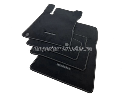 Коврики салона велюровые черные для Mercedes (вид 1) Коврики салона велюровые черные для Mercedes (фото, вид 1)