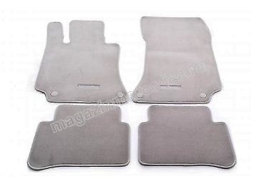 Mercedes E class W212 2013- коврики велюровые серые (вид 2) Mercedes E class W212 2013- коврики велюровые серые (фото, вид 2)