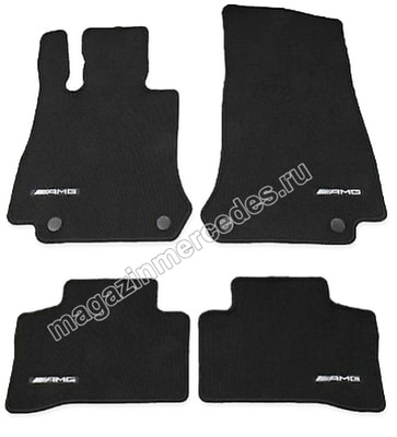Коврики салона AMG для Mercedes GLC велюровые черные (вид 3) Коврики салона AMG для Mercedes GLC велюровые черные (фото, вид 3)