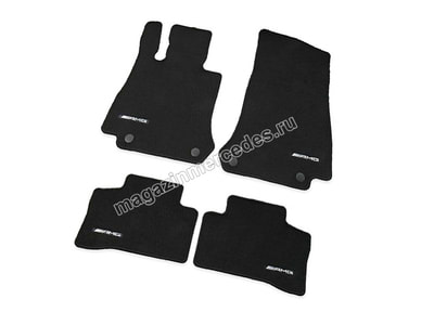 Коврики салона AMG для Mercedes GLC велюровые черные (вид 4) Коврики салона AMG для Mercedes GLC велюровые черные (фото, вид 4)