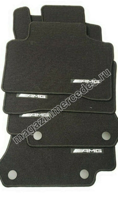 Коврики салона AMG для Mercedes GLC велюровые черные (вид 5) Коврики салона AMG для Mercedes GLC велюровые черные (фото, вид 5)