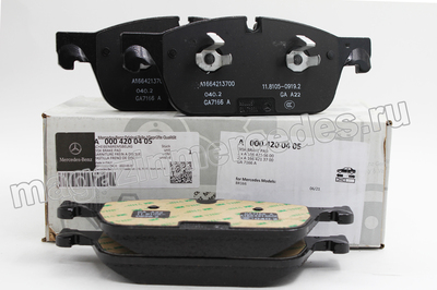 Колодки передние Mercedes (вид 3) Колодки передние Mercedes (фото, вид 3)