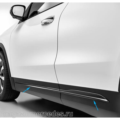 Боковая декоративная планка для Mercedes GLA H247 (вид 1) Боковая декоративная планка для Mercedes GLA H247 (фото, вид 1)