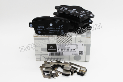 Колодки тормозные задние для Mercedes (вид 1) Колодки тормозные задние для Mercedes (фото, вид 1)