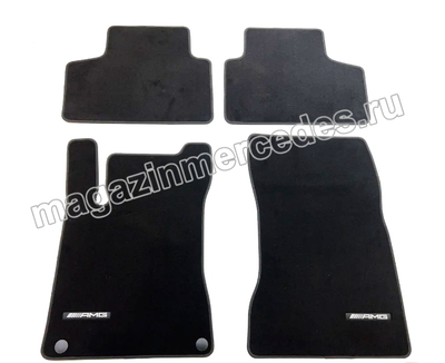 Коврики AMG Mercedes велюровые черные (вид 2) Коврики AMG Mercedes велюровые черные (фото, вид 2)