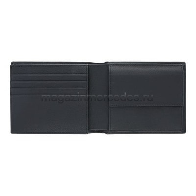 Кожаный кошелек Mercedes-AMG Wallet, Black (вид 1) Кожаный кошелек Mercedes-AMG Wallet, Black (фото, вид 1)