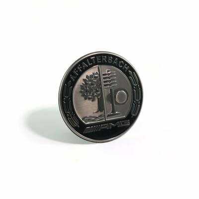 Эмблема AMG Аффальтербах бампер капот тёмный хром (Эмблема AMG Аффальтербах бампер капот тёмный хром A0008177109) Эмблема AMG Аффальтербах бампер капот тёмный хром (фото, Эмблема AMG Аффальтербах бампер капот тёмный хром A0008177109)