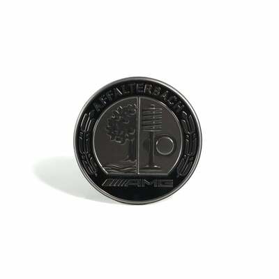 Эмблема AMG Аффальтербах бампер капот тёмный хром (Эмблема AMG Аффальтербах бампер капот тёмный хром A0008177109) Эмблема AMG Аффальтербах бампер капот тёмный хром (фото, Эмблема AMG Аффальтербах бампер капот тёмный хром A0008177109)