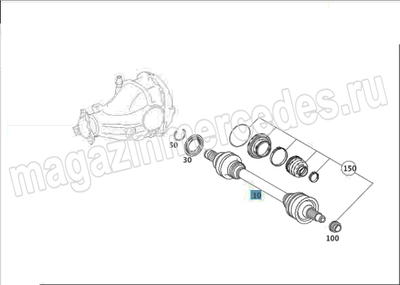    USA (,    Mercedes GL Class X164
A1643502710)