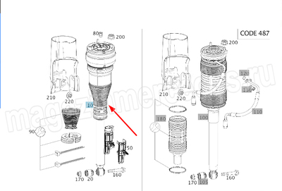   Mercedes (,   Mercedes A2223206001)