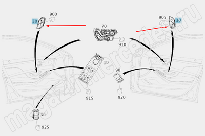���� ������������ ������������ ����� Mercedes (����, ���� ������������ ������������ ����� Mercedes A2229057507648R99)