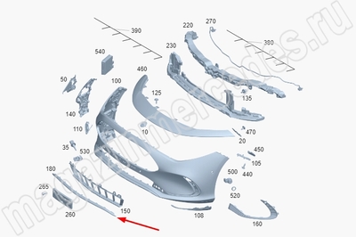 Декоративный элемент защитной решетки в воздушном канале переднего бампера Mercedes (Декоративный элемент защитной решетки в воздушном канале переднего бампера для Mercedes CLA C174 A1748858702) Декоративный элемент защитной решетки в воздушном канале переднего бампера Mercedes (фото, Декоративный элемент защитной решетки в воздушном канале переднего бампера для Mercedes CLA C174 A1748858702)