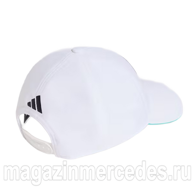 Кепка Team Cap Mercedes AMG F1 2026 adidas белая (Кепка Team Cap Mercedes‑AMG F1 2026 adidas белая B67998372) Кепка Team Cap Mercedes AMG F1 2026 adidas белая (фото, Кепка Team Cap Mercedes‑AMG F1 2026 adidas белая B67998372)