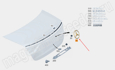 ������� ������ ��������� Mercedes (����, ������� ������ ��������� Mercedes A2148170000)