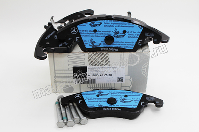 Колодки передние Mercedes (Колодки передние Mercedes A0074207520) Колодки передние Mercedes (фото, Колодки передние Mercedes A0074207520)