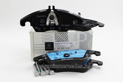 Колодки передние Mercedes (Колодки передние Mercedes A0074207520) Колодки передние Mercedes (фото, Колодки передние Mercedes A0074207520)