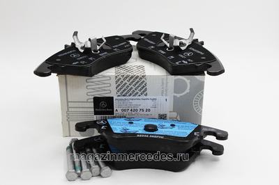 Колодки передние Mercedes (Колодки передние Mercedes A0074207520) Колодки передние Mercedes (фото, Колодки передние Mercedes A0074207520)