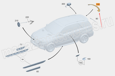 ������� ������ ��������� �������� (����, ������� ������ ��������� Mercedes GLC Class X254 A2547930300)