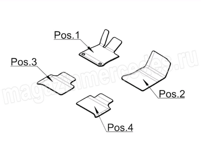 ��������� ������� CLASSIC ��� Mercedes GLC X254 Long 7 ���� (����, ��������� ������� CLASSIC ��� Mercedes GLC X254 Long 7 ���� A25468020069J74)