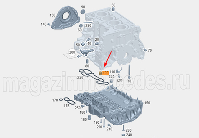 ������ �������� ����� ��������� Mercedes (����, ������ �������� ����� ��������� ��� Mercedes CLA C174 A2520181700)