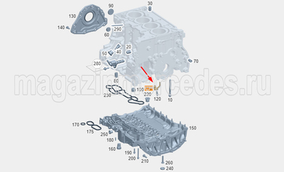 �������� �������� ���������� ������ Mercedes (����, �������� �������� ���������� ������ ��� Mercedes CLA C174 A2521802900)