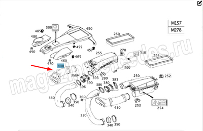 �������� ���������� ������� ������ Mercedes (����, �������� ���������� ������� ������ Mercedes A2780902482)