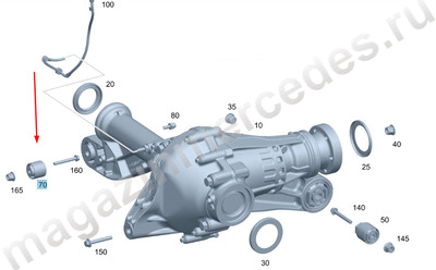 ������� ��������� ��������� ����� (����, ������� ��������� ��������� ����� Mercedes GLE Class V167                          A1679970000)