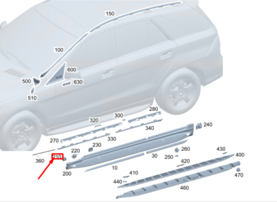 ��������� ������ ��������� ������ Mercedes (����, ��������� ������ ��������� ������ Mercedes EQE Class SUV X294
A2946981700)