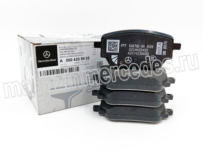 Колодки задние для Mercedes (Колодки тормозные задние Mercedes
A0004209905) Колодки задние для Mercedes (фото, Колодки тормозные задние Mercedes
A0004209905)