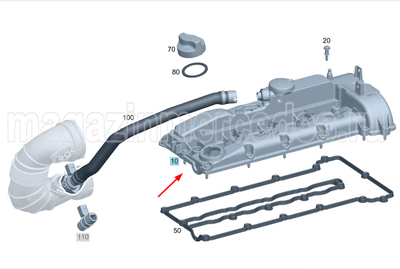 Клапанная крышка Mercedes (Клапанная крышка Mercedes A6510108918
A6510101230) Клапанная крышка Mercedes (фото, Клапанная крышка Mercedes A6510108918
A6510101230)