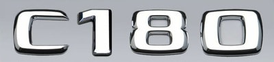 Эмблема крышки багажника C180 для Mercedes C class W206 Эмблема крышки багажника C180 для Mercedes C class W206