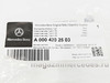 ����� ��������� �������� Mercedes CLA C174
A0004202503