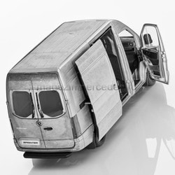   Mercedes Sprinter, Panel Van, Rugged Edition, silver-coloured.  2