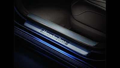 Накладки на пороги для Мерседес S class W222 Накладки на пороги для Мерседес S class W222