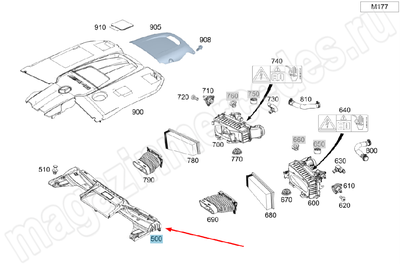 Впуск холодного воздуха сверху к радиатору Mercedes Впуск холодного воздуха сверху к радиатору Mercedes