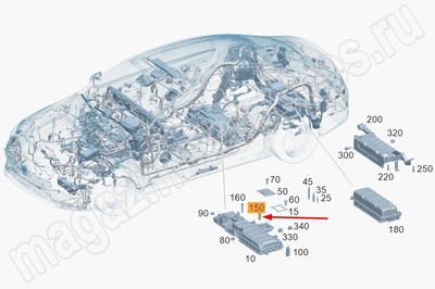 Болт крепления блока высоковольтной АКБ Mercedes Болт крепления блока высоковольтной АКБ Mercedes