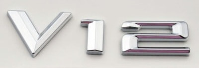 Эмблема переднего крыла надпись V12 для Mercedes S CLASS W221 Эмблема переднего крыла надпись V12 для Mercedes S CLASS W221