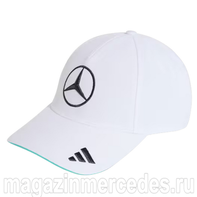 Кепка Team Cap Mercedes AMG F1 2026 adidas белая (Кепка Team Cap Mercedes‑AMG F1 2026 adidas белая B67998372) Кепка Team Cap Mercedes AMG F1 2026 adidas белая (фото, Кепка Team Cap Mercedes‑AMG F1 2026 adidas белая B67998372)