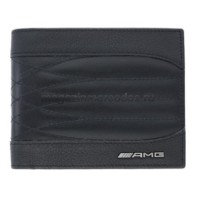 Кожаный кошелек Mercedes-AMG Wallet, Black Кожаный кошелек Mercedes-AMG Wallet, Black (фото)