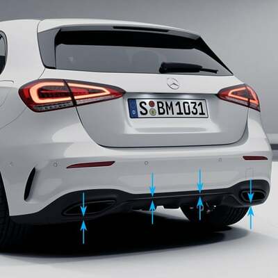 Молдинг бампера заднего нижний AMG NIGHT A class W177 (Молдинг бампера заднего нижний AMG NIGHT A class W177 A1778854702) Молдинг бампера заднего нижний AMG NIGHT A class W177 (фото, Молдинг бампера заднего нижний AMG NIGHT A class W177 A1778854702)