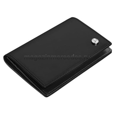   Mercedes-Benz Business Card Leather Wallet, Black ()