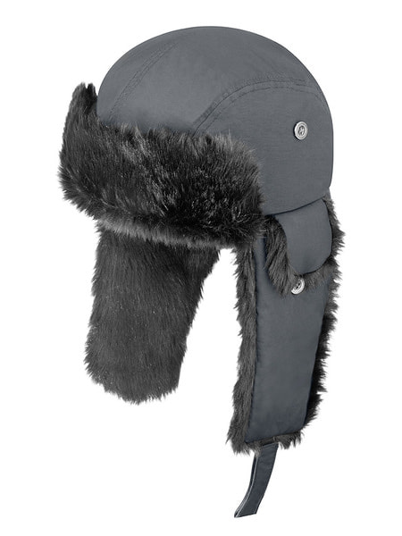 ����� ������ Mercedes-Benz Hat with earflaps, Trucker, Grey