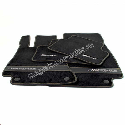 Коврики салона AMG для Mercedes велюровые черные Коврики салона AMG для Mercedes велюровые черные (фото)