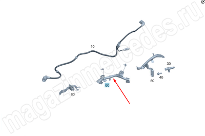 Держатель жгута электропроводки заднего моста справа Держатель жгута электропроводки заднего моста справа